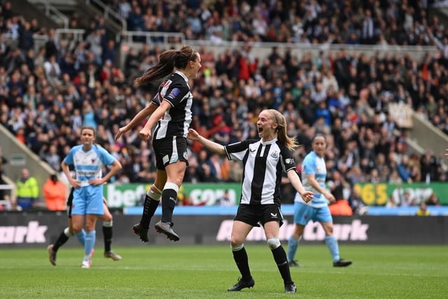 A significant moment for women’s football saw Newcastle set a new domestic attendance record at the time as a crowd of 22,134 watched a historic first game at St James’s Park in May. Becky Langley’s side beat Alnwick Town 4-0. Co-owner Amanda Staveley has spoken of her passion to progress the women’s game on Tyneside and this was an important step that would lead to the Lady Magpies officially becoming part of the club over the summer. They played again at St James’ in November 2022. 

