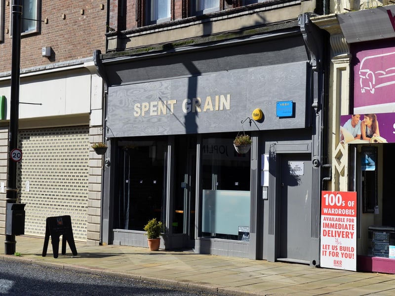 Spent Grain on John Street, Sunderland has a rating of 4.9.
