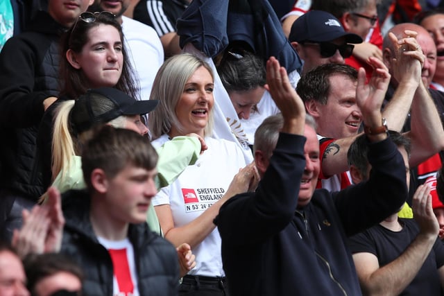 Sheffield United fans packed out Bramall Lane to watch their team book a play-off spot in style.