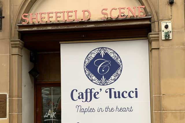 The new venue called Caffe Tucci is set to open on Surrey Street in Sheffield city centre next month in the building previously occupied by the much-loved Sheffield Scene shop