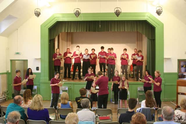 The Steel City Choristers performing