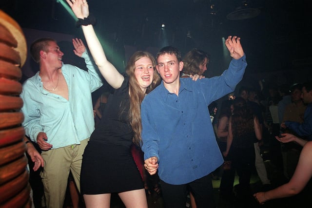 Revellers party the night away at Uropa night club in Portsmouth.