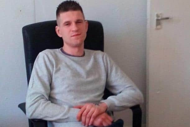 Pictured is Zygimantas Kromelys, originally from Lithuania, who died aged 26 after he suffered a fatal stab wound in Rotherham.