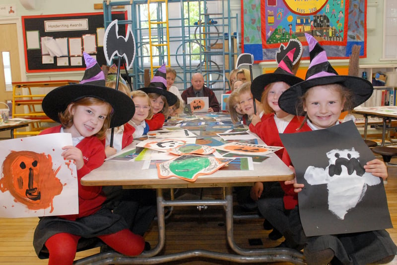 These young students were the winners of a spooky art challenge at the school 13 years ago.