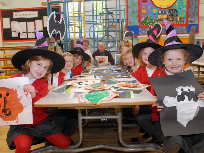 These young students were the winners of a spooky art challenge at the school 13 years ago.