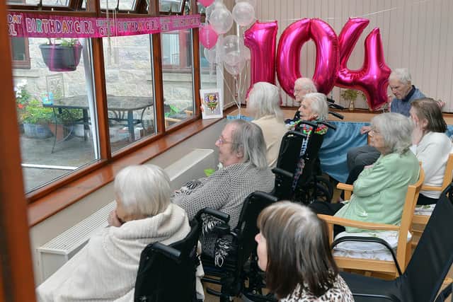Beechy Knoll Care Home celebrates Kitty's 104th birthday. 