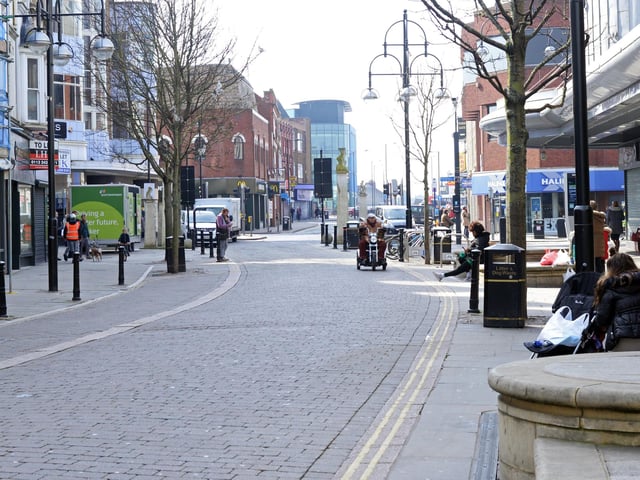 St Sepulchre Gate, Doncaster. Picture: NDFP-24-03-20 Donc Town 11-NMSY
