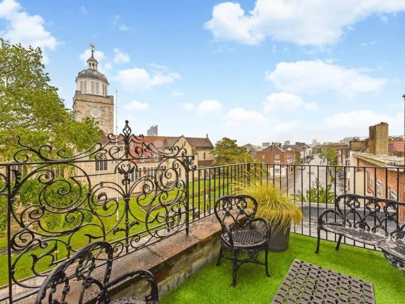 This three bed town house in High Street, Old Portsmouth, is on sale for £800,000.