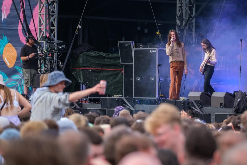 Blossoms performing on the main stage.