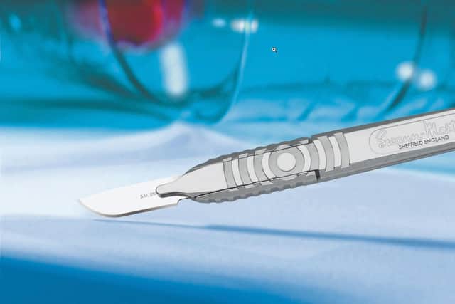 Swann-Morton says it is a world leader in the manufacture of surgical blades, scalpels and handles, with 70 blade shapes and 30 different handles.