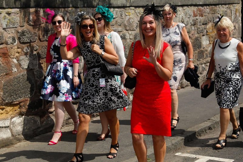 Catwalk ready, these fabulous women are looking good as they assemble to slay at the racecourse.