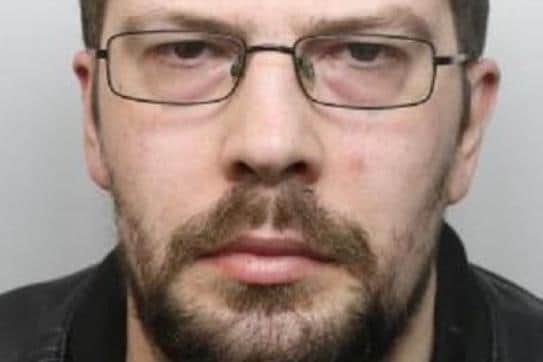 Pictured is Craig Robinson, aged 34, of Nidderdale Road, at Wingfield, Rotherham, who was sentenced at Sheffield Crown Court to 15 months of custody after he pleaded guilty to two counts of possessing prohibited images of children, and to one count of making indecent images of children.