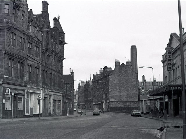 Fountainbridge looking east towards Tollcross.
