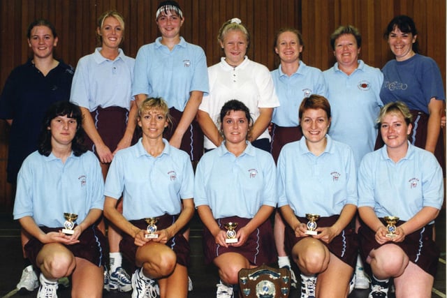 The Boldon Community Association netball team with their trophies in 1996. Were you a part of the team?