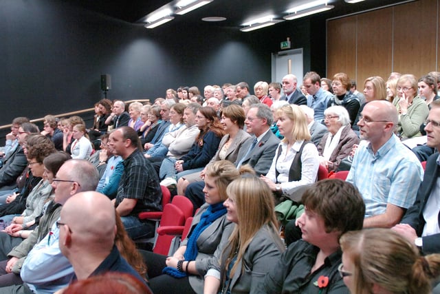 Here's the audience for a 2009 visit of a Radio 4 broadcast at the Sixth Form College. Are you pictured?