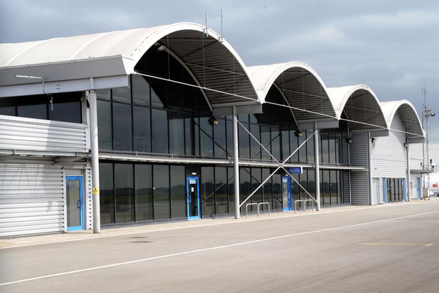 The main terminal building at Sheffield City Airport