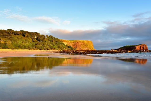 Seacliff beach is located in a corner of East Lothian, five miles east of North Berwick and to the south east of Tantallon Castle. The sweeping Seacliff beach takes the fifth spot as most Instagrammable in the country (Photo: Shutterstock)