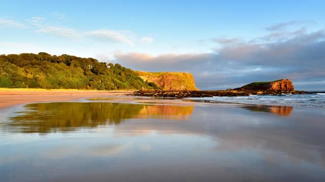 Seacliff beach is located in a corner of East Lothian, five miles east of North Berwick and to the south east of Tantallon Castle. The sweeping Seacliff beach takes the fifth spot as most Instagrammable in the country (Photo: Shutterstock)