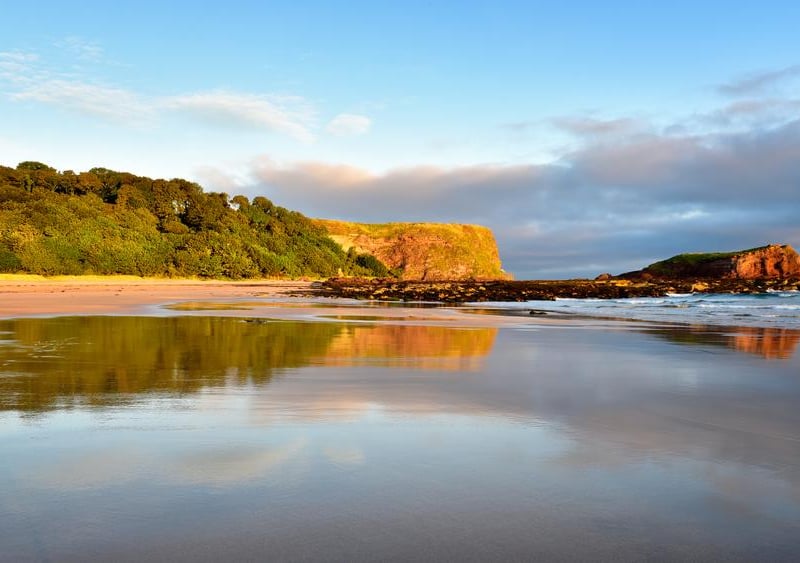 Seacliff beach is located in a corner of East Lothian, five miles east of North Berwick and to the south east of Tantallon Castle. The sweeping Seacliff beach takes the fifth spot as most Instagrammable in the country (Photo: Shutterstock)