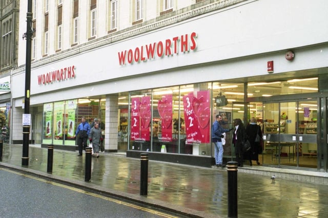Woolworths was always a firm favourite for a browse round the latest hits. Here it is in Sunderland in 2001.