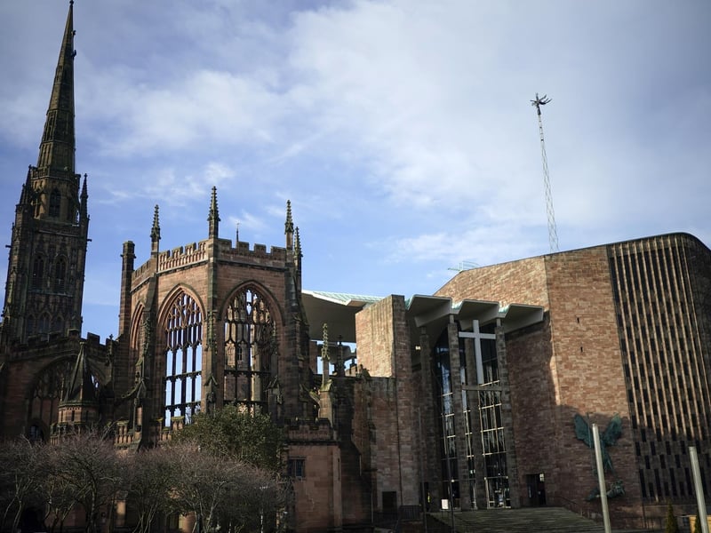 Coventry is the 18th biggest city in the United Kingdom with a population of444,547.