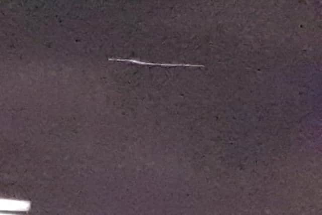 Taken in Upperthorpe at around 3.30am on May 25 2019, Upperthorpe UFO group identified this unusual trail of lights in the sky