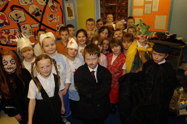 The cast of the Acre Rigg Nativity. Have you spotted someone you know?