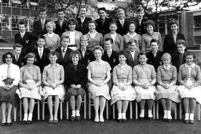 Pupils at Tapton Secondary School, Crosspool, but when was the picture taken?