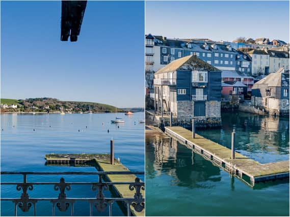 The waterfront position enjoys uninterrupted views of Falmouth's inner harbour.