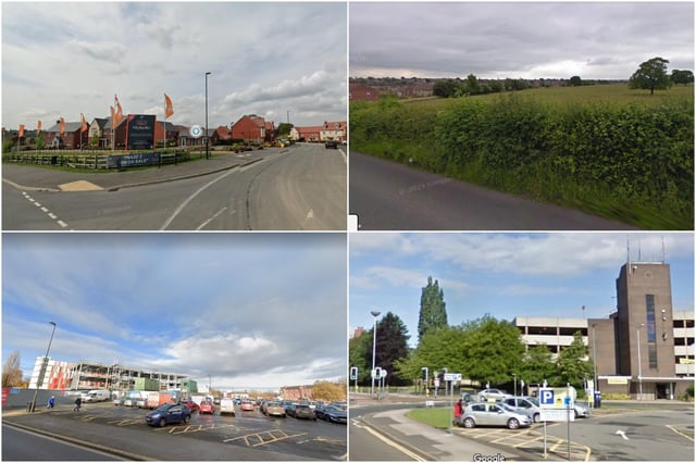 Now and then: Dunston Lane (top) and Holywell Cross have seen big changes.