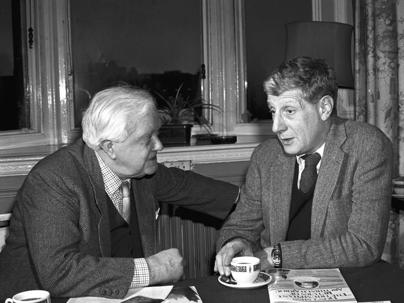 Dr Jonathan Miller took over from Andrew Cruikshank (left) as chairman of Edinburgh Festival Fringe in March 1984.