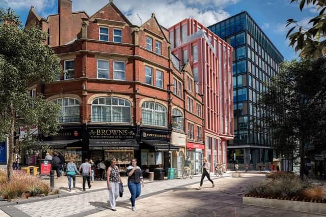 Developers have lopped three stories off designs for a new CN Tower office block on Charles Street in Sheffield city centre in response to complaints it would block natural light, destroy privacy and damage businesses