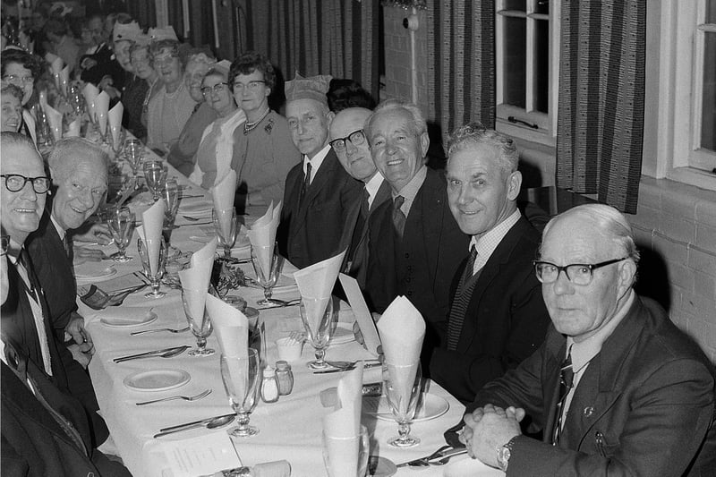 Another from the popular pensioners' dinners, this one from 1969.