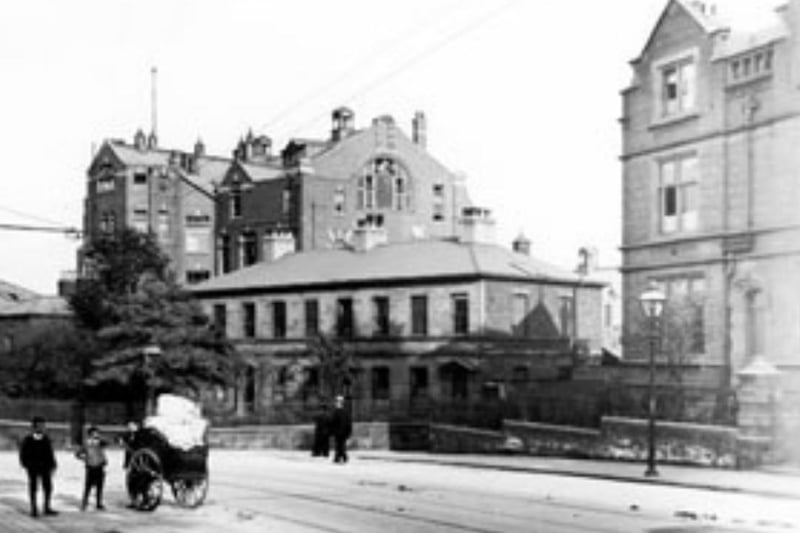 The hospital, pictured from Western Bank.