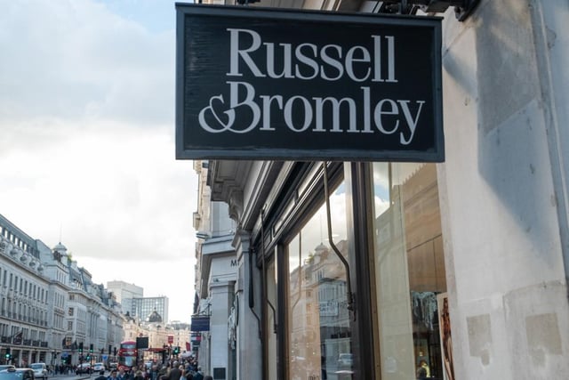 Russell & Bromley is a British footwear and handbag retailer which was founded in 1873. The company is still run and owned by the Bromley family