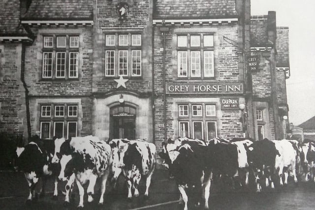 Back to January 1961 for this view of the Grey Horse Inn at Whitburn.