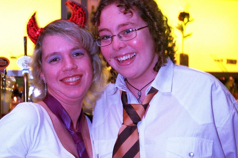 Michelle Weatherstone and Amy Woodward at Matrix in February 2002