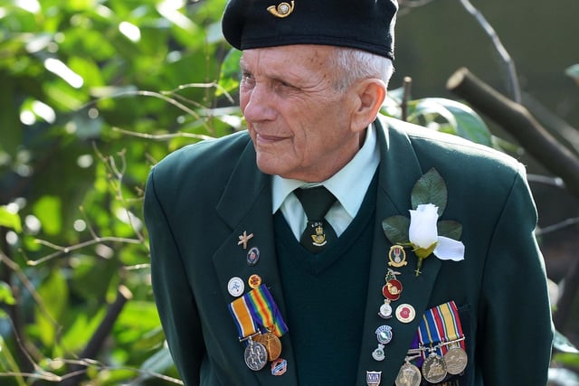 A decorated war hero at the Mi Amigo Memorial Service 2019