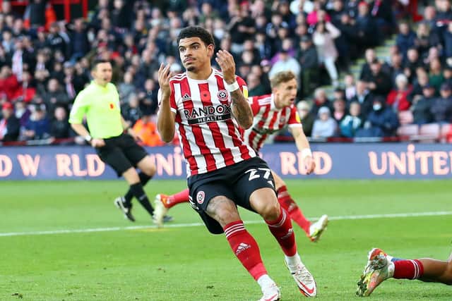 Morgan Gibbs-White has imnpressed since joining Sheffield United on loan from Wolverhampton Wanderers and is back in the England under-21 squad: Simon Bellis/ Sportimage