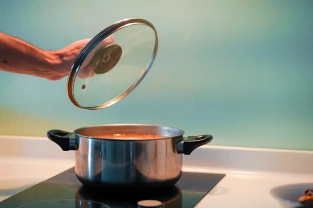 If you pop a lid on your pan you can cook more efficiently and save money
