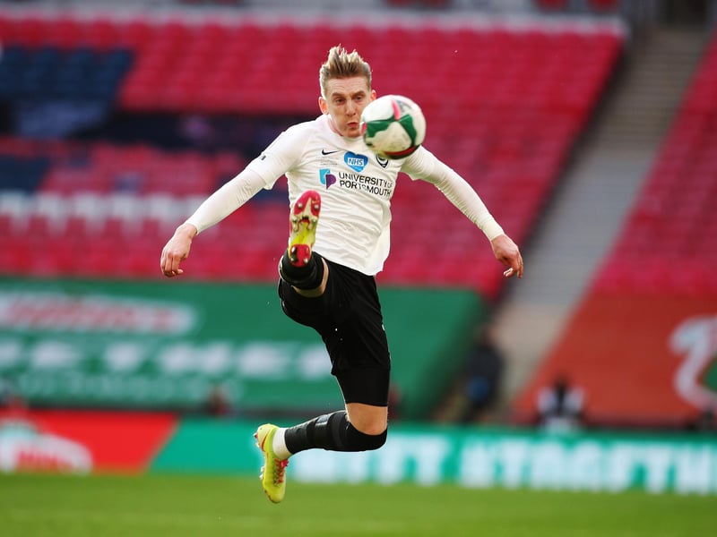 Spurned two huge chances after coming on. The Irishman missed a gilt-edged chance when Jack Whatmough’s brilliant vision played him in only seconds after the restart. Then he got his acrobatic effort completely wrong with John Marquis free across goal. Still gave Pompey more from the left than Harvey White.