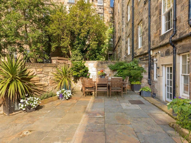 Patio garden.