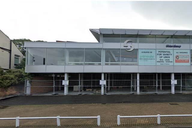 The former car showroom could be converted into offices