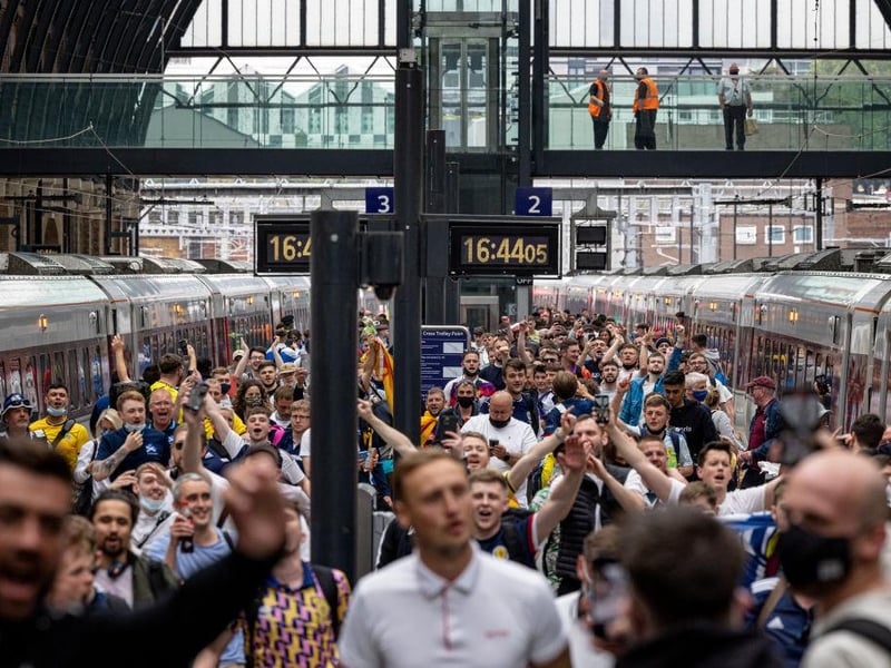 Fans arrived a day early to start the party,  up to 20,000 Scottish fans descended on London despite pleas to stay away ahead of Wembley clash.