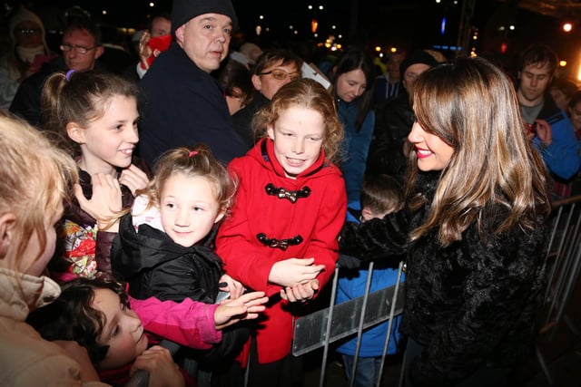 Coronation Street actress Samia Longchambon, who plays Maria Connor in Coronation Street, was pictured at the switch on of Hartlepool's Christmas lights. Remember this from four years ago?