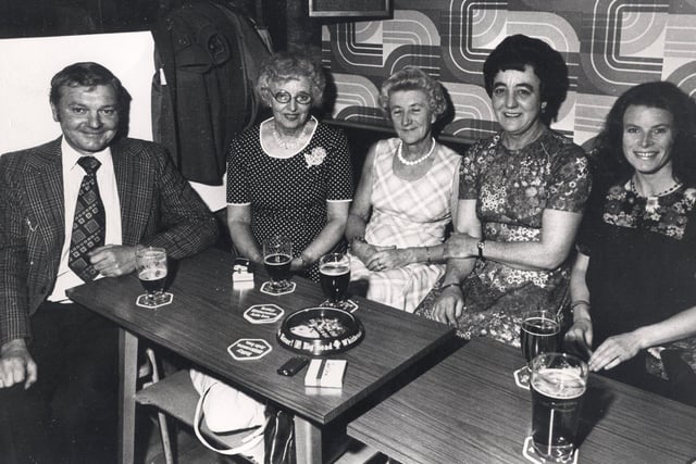 Guests at Hasland Working Mens Club, Chesterfield May 12th 1977