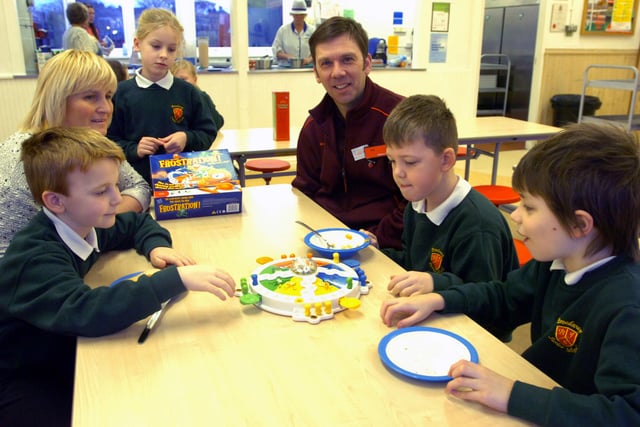 Back to 2013 for this photo which shows the Broadway Junior School breakfast club. Were you a part of it?