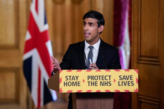 Chancellor Rishi Sunak speaking during a media briefing in Downing Street - Andrew Parsons/10 Downing Street/Crown Copyright/PA Wire