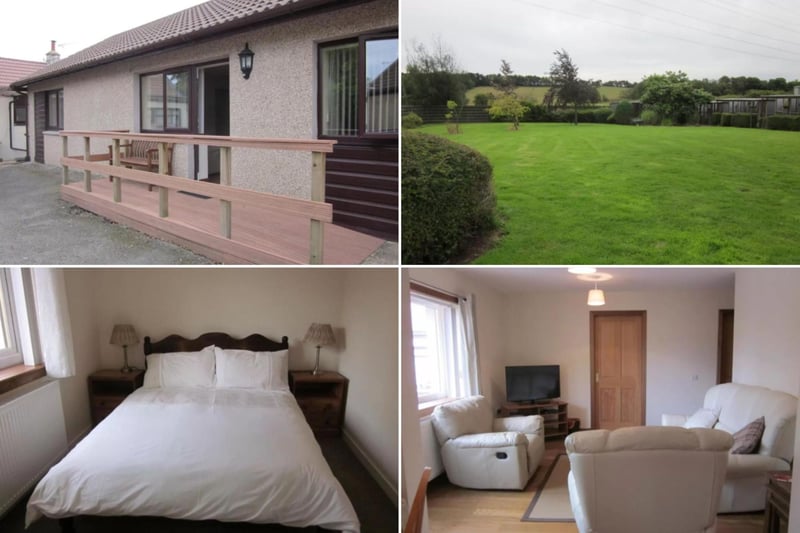 Set on a farm near Standburn, this peaceful holiday home features a lounge area with sofas, reclining chairs, a flat-screen TV and a DVD player. You can rent it from around £700 for a week from www.booking.com.