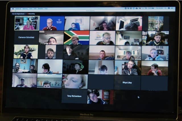 Scouts in Sheffield event via  Zoom lead by Saray Khumalo, Scout Ambassador